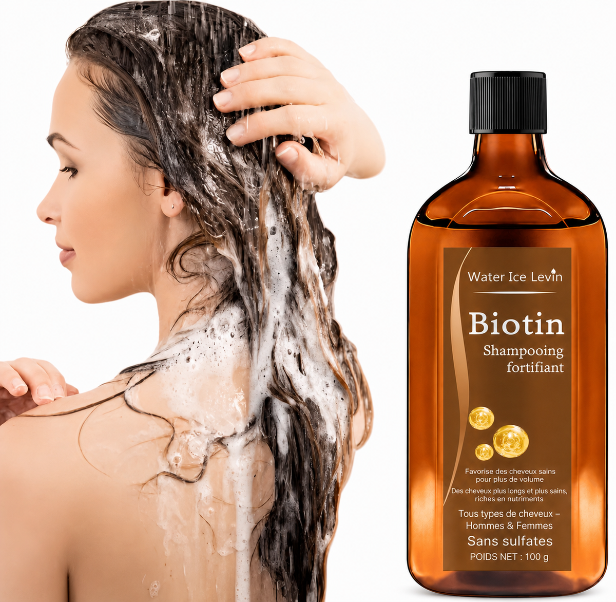 Shampooing à la Biotine – Volume & Cheveux Plus Épais