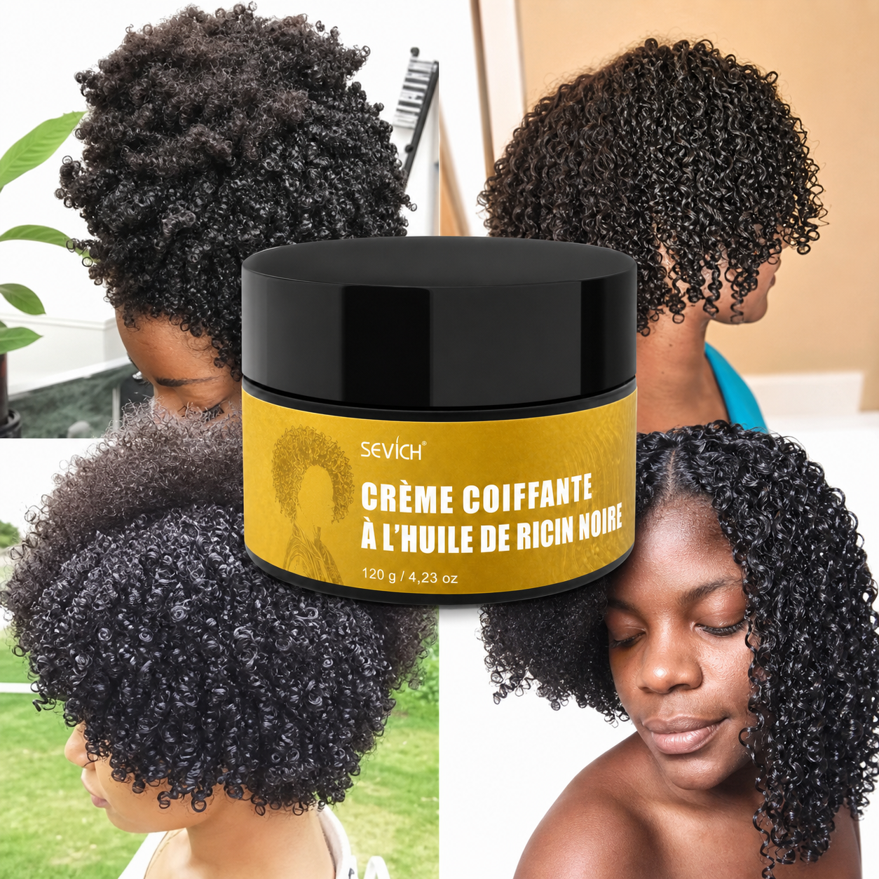 Crème Capillaire Huile de Ricin Cheveux Bouclés – Définition, Hydratation & Pousse