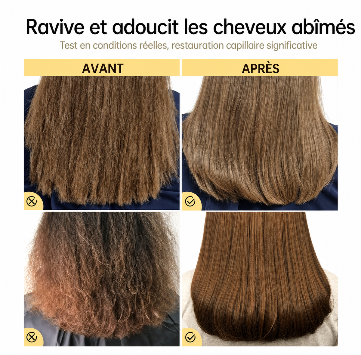 Masque Capillaire Lissant – Kératine & Cheveux Abîmés