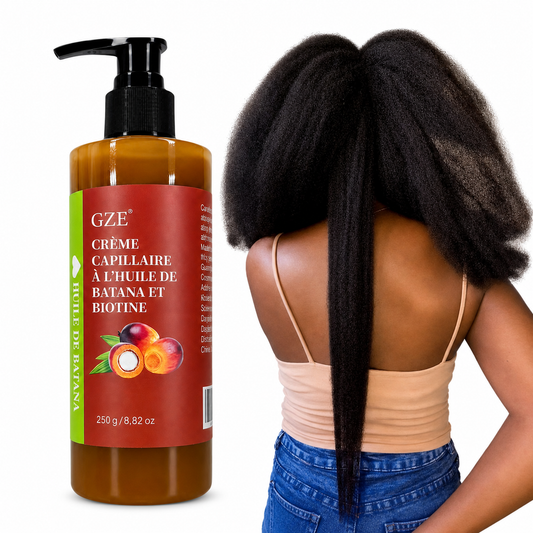 Crème Capillaire Huile de Batana & Biotine – Soin Pointes Sèches