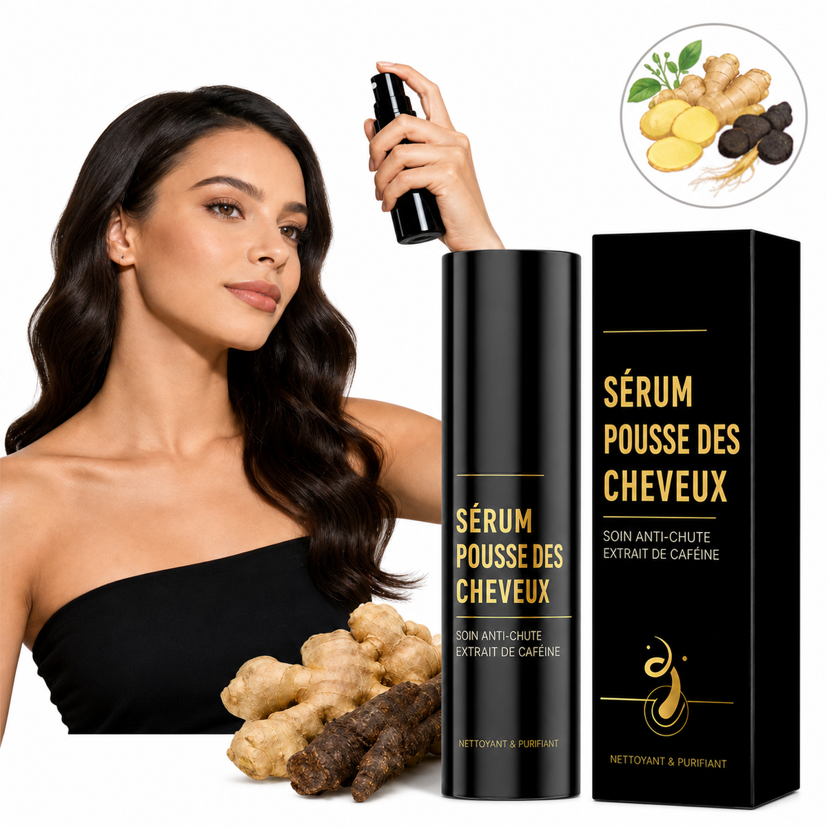 Sérum Capillaire Fortifiant pour Racines – Soin Cuir Chevelu