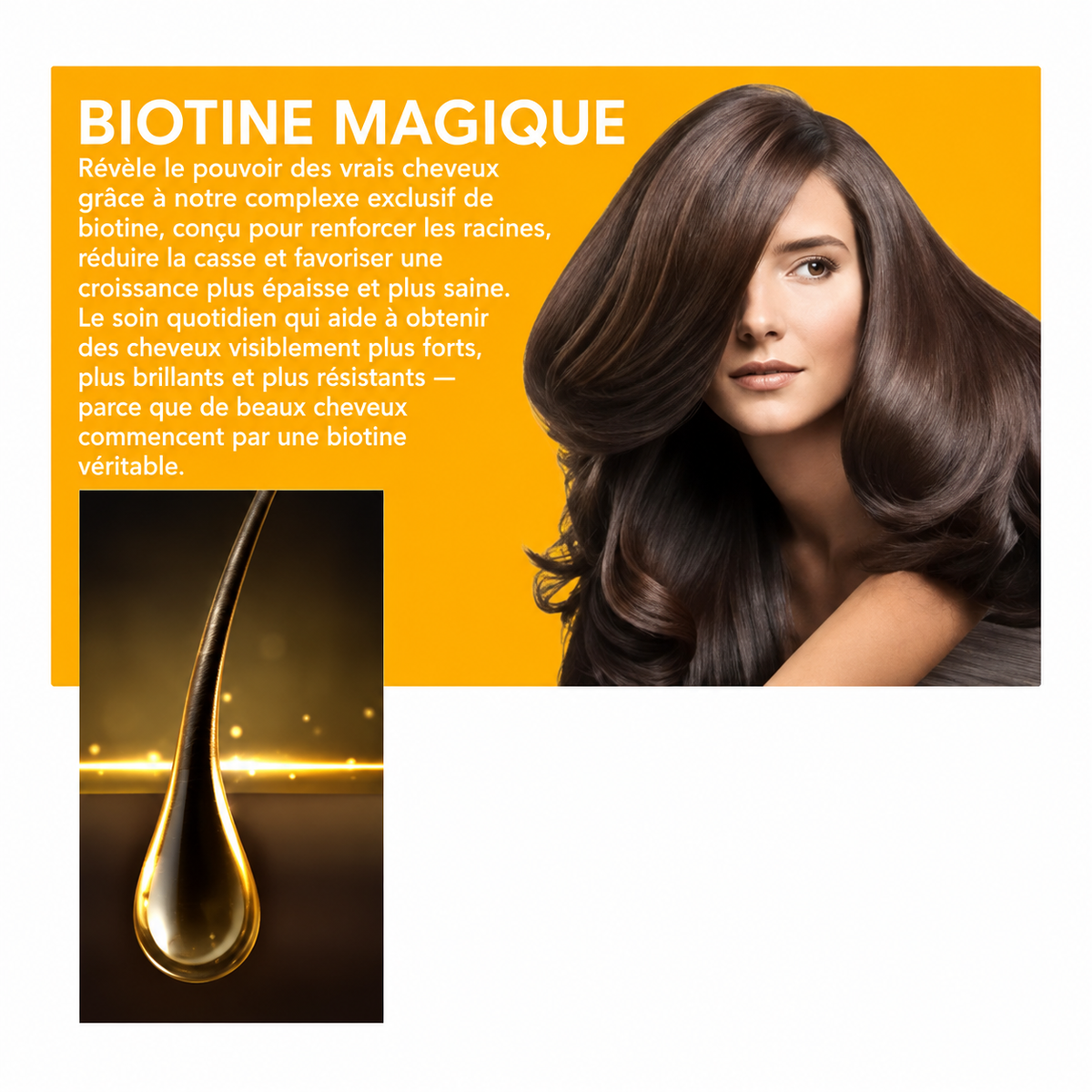 Spray Cheveux à la Biotine Anti-Chute – Réparation Cuir Chevelu & Densité