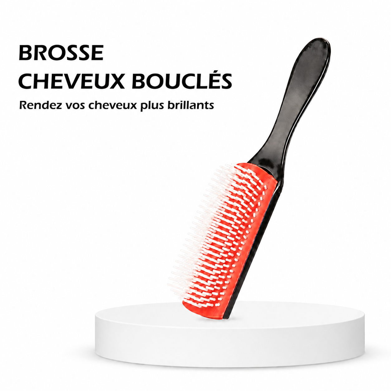 Brosse Démêlante Cheveux Bouclés – Masseur Cuir Chevelu Anti-Casse & Anti-Frisottis