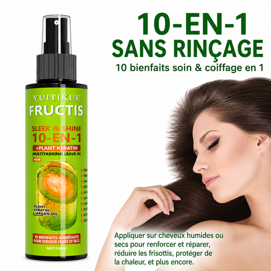 Spray Capillaire Kératine Végétale – Réparation & Lissage Cheveux Secs et Frisés