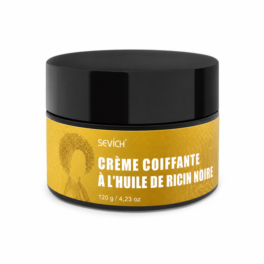 Crème Capillaire Huile de Ricin Cheveux Bouclés – Définition, Hydratation & Pousse