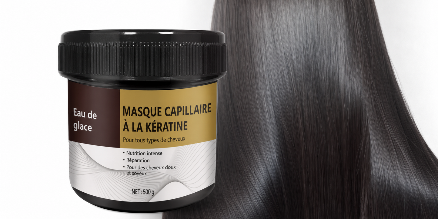 Masque capillaire kératine cheveux frisés – Lissage & nutrition intense | Femmes 18-69 ans