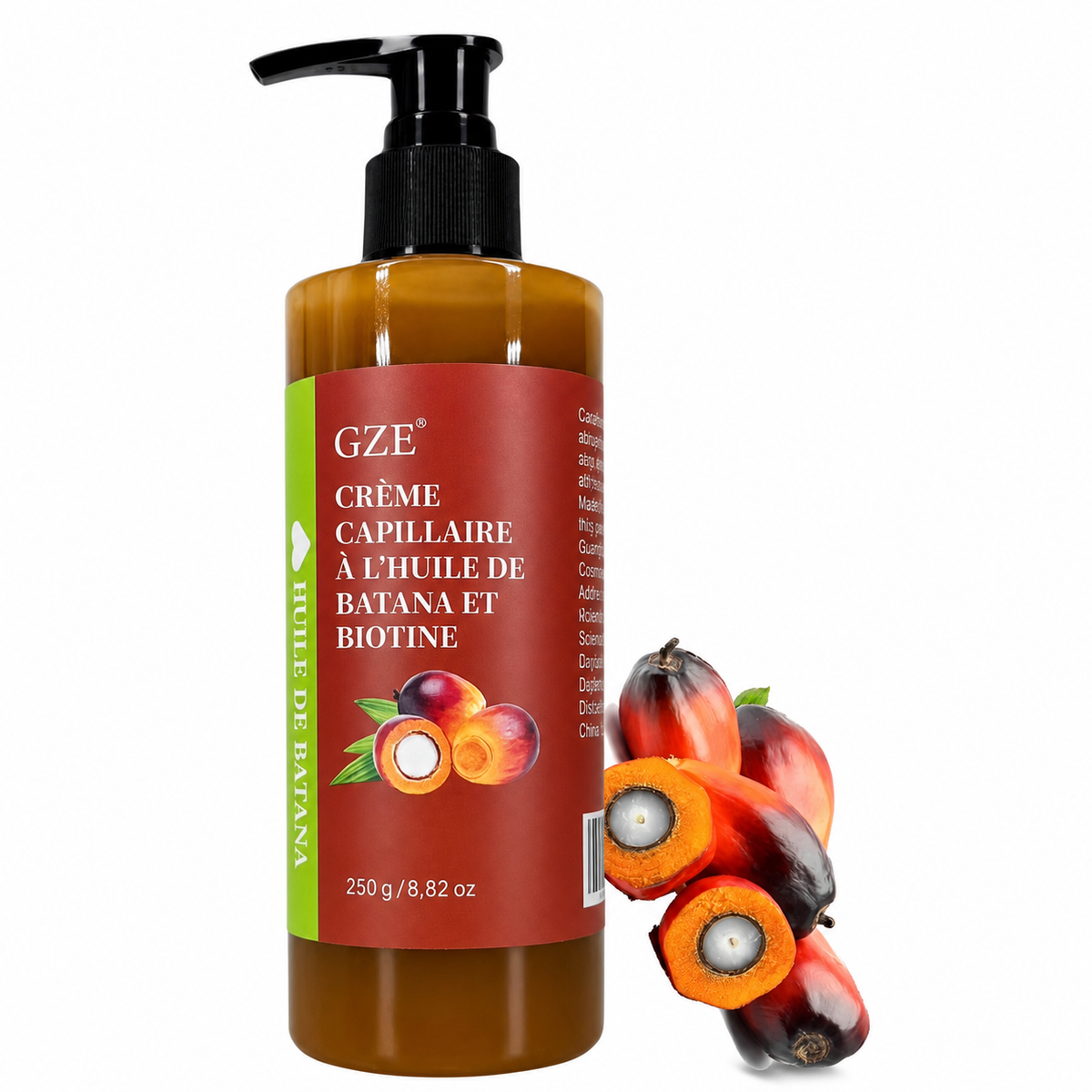 Crème Capillaire Huile de Batana & Biotine – Soin Pointes Sèches