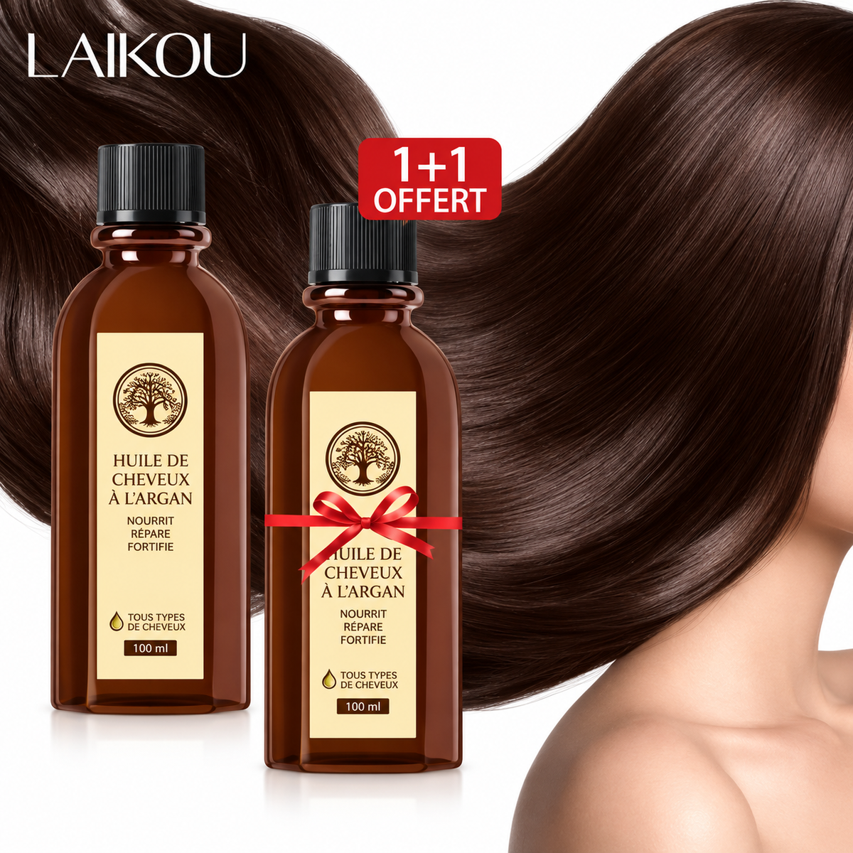 Huile d’argan marocaine cheveux – Soin nourrissant & réparateur