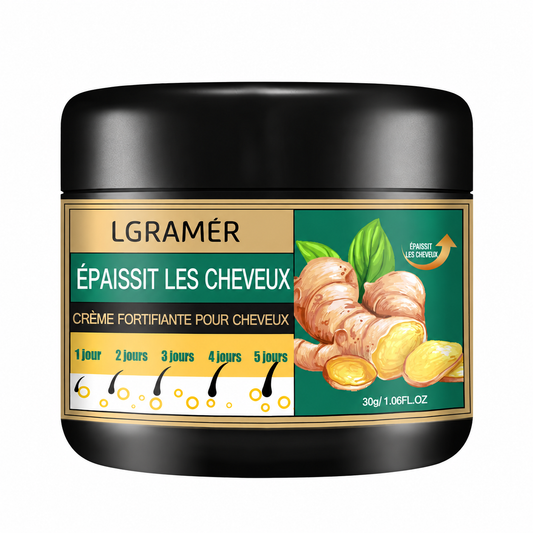 Crème capillaire au gingembre naturel - Soin lissant et stimulant