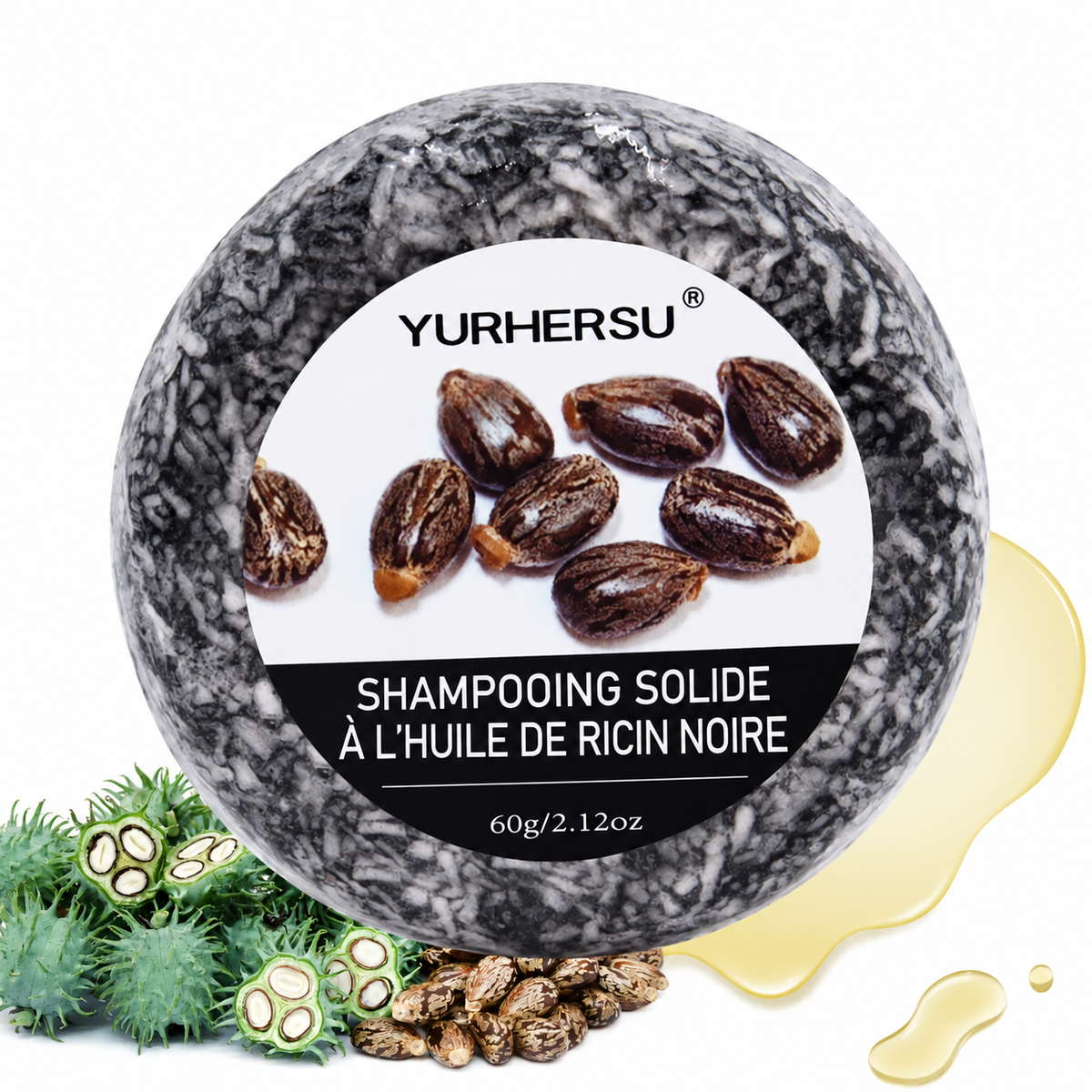Shampooing & Revitalisant Ricin Noir Fortifiant – Extrait Pur, Nutrition & Soin