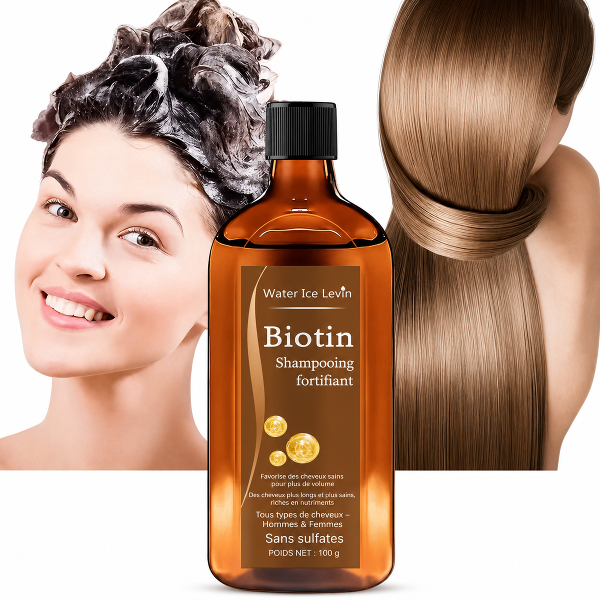 Shampooing à la Biotine – Volume & Cheveux Plus Épais
